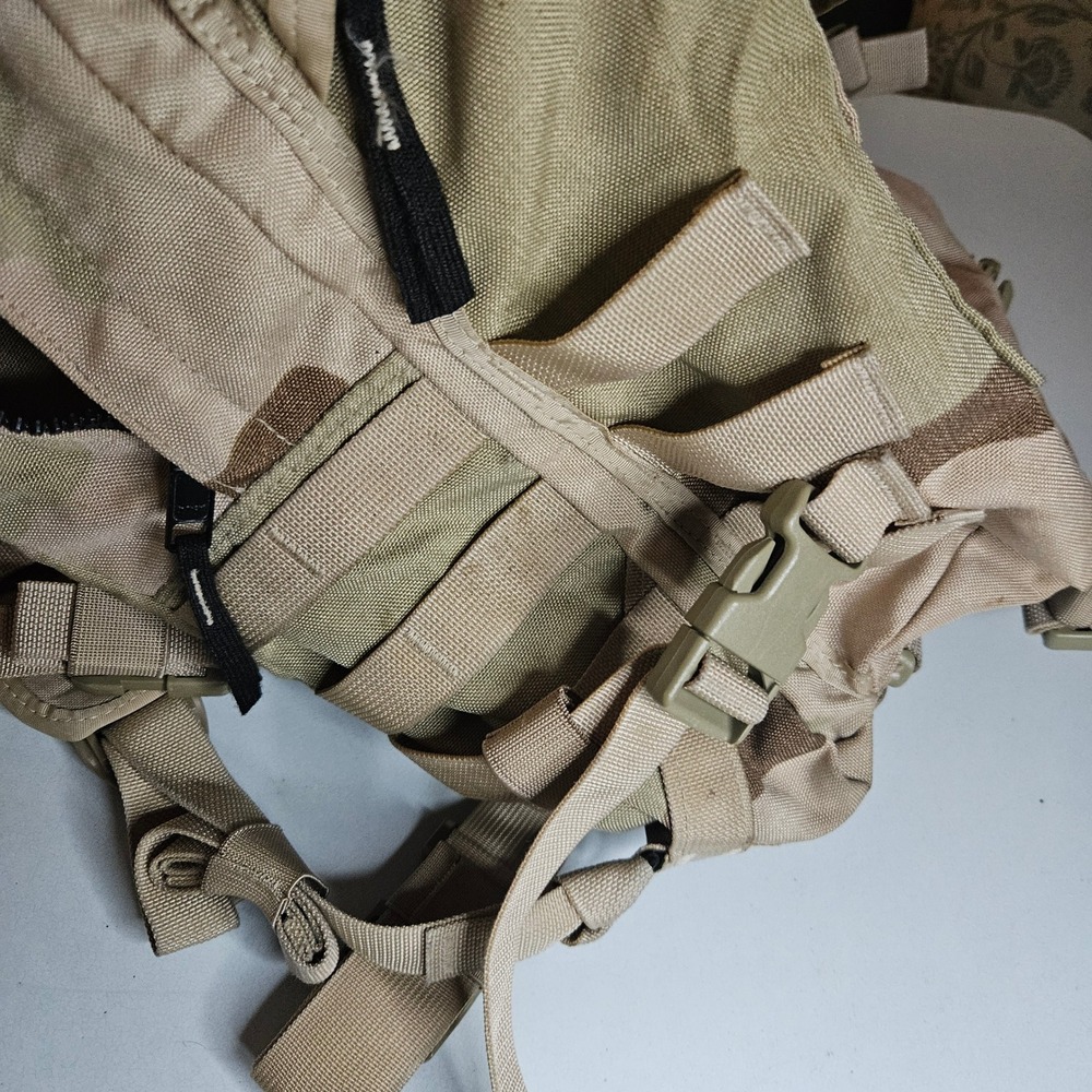 US Military 3 Color Desert Camo Tactical Assault Pack Backpack DCU Surplus
